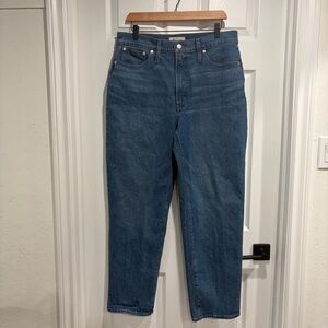 Madewell The Perfect Vintage Straight Jean Light Blue Denim